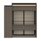 Bestar Orion Queen Murphy Bed and Narrow Shelving Unit with Drawers (85W), Bark Gray & Graphite 116881-000047 - alternate 4